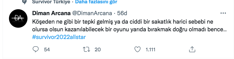 diman arcana dan baris murat yagci nin ogeday karsisinda oyunu birakmasi hakkinda olay yorum